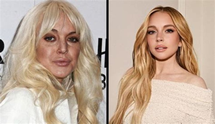 A freshly blonded Lindsay Lohan exits the Andy Lecompte salon in West Hollywood after a mammoth nine-hour appointment