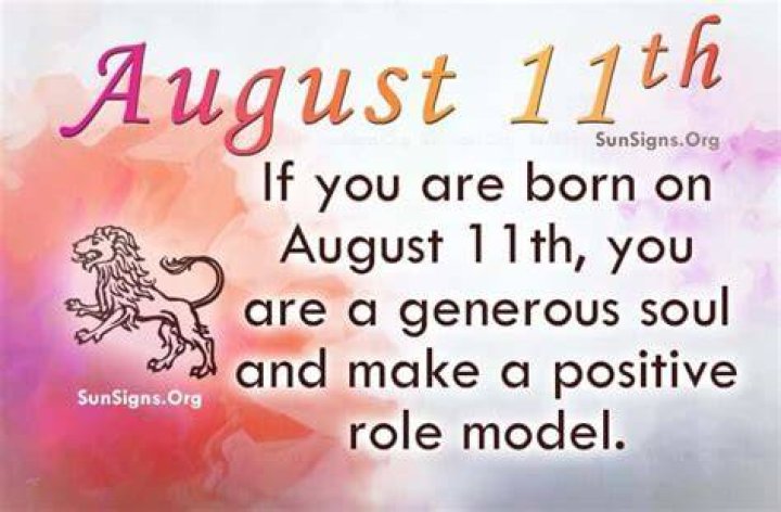 August 11 Birthdays By Profession