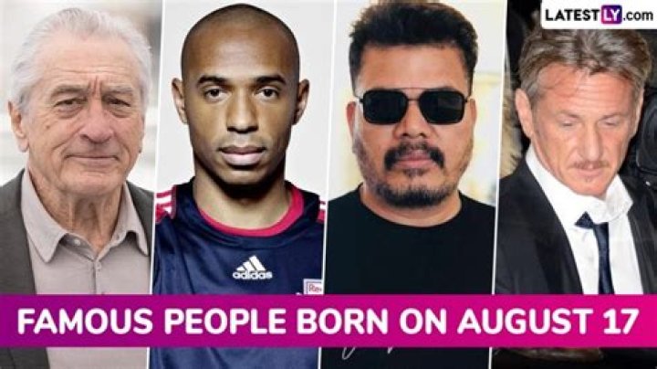 August 17 Birthdays By Profession