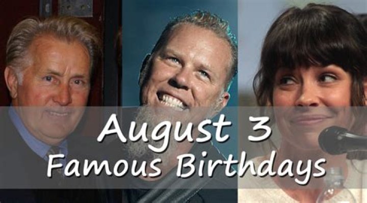 August 3 Birthdays By Profession