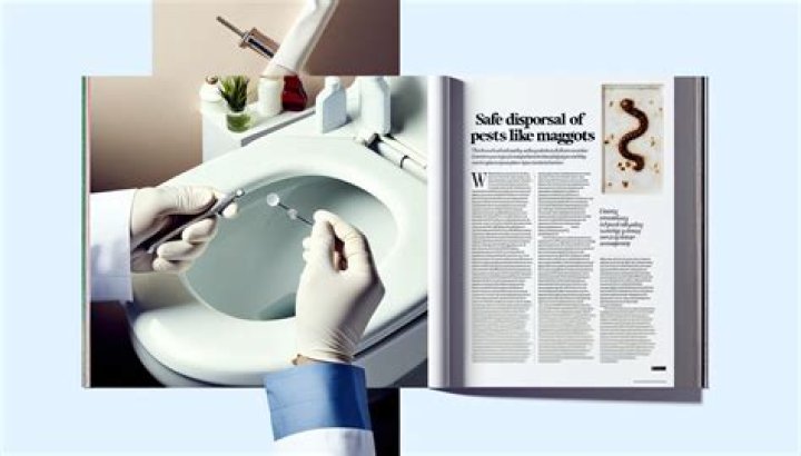 Can you flush maggots down the toilet?