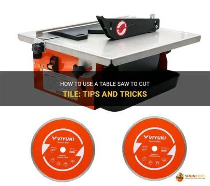 Can you use a table saw to cut tile?