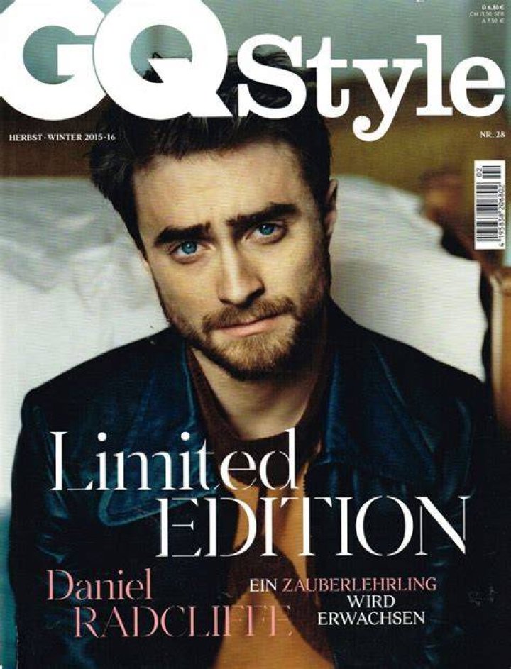 Daniel Radcliffe on GQ Magazine cover
