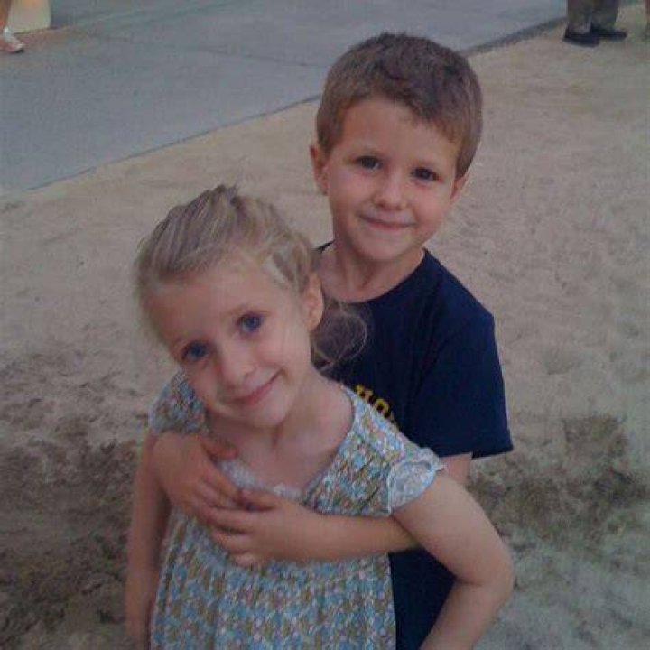 Ethan Wacker and his sister Christian Wacker in his childhood days