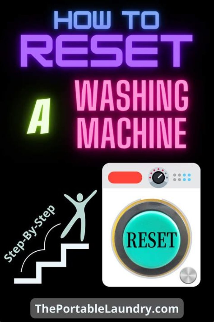 How do I reset my washing machine motor?