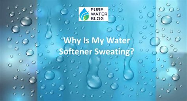 How do I stop my water softener from sweating?