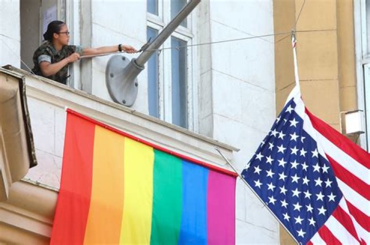 How do you hang a pride flag on the wall?