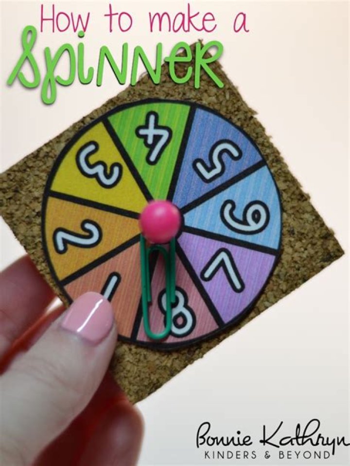 How do you make a spinner for a board game?