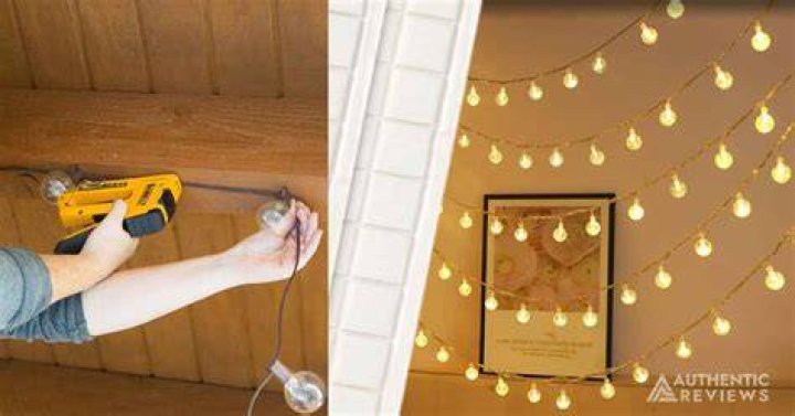 How do you make hanging rope lights?