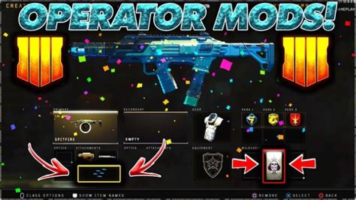 How do you unlock operator mods?