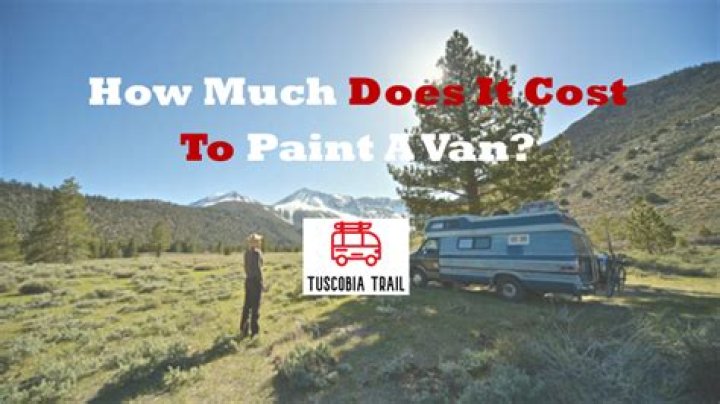 How much does it cost to paint a cargo van?