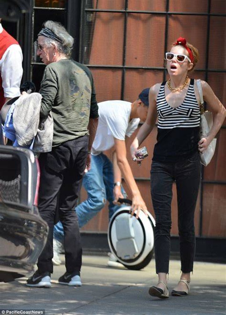 Keith Richards is a doting father of five.