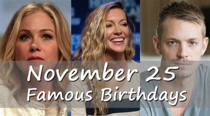 November 25 Birthdays By Profession