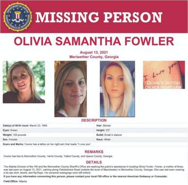 Olivia Fowler Missing