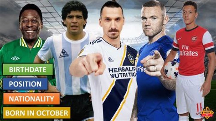 Soccer Players Born October 2