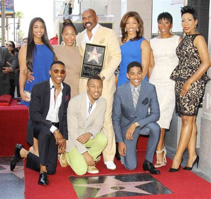 Steve Harvey at a ceremony to receive a star on the Hollywood Walk of Fame.