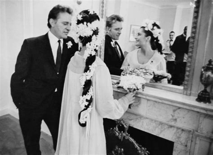 Taylor and Mike on wedding dress