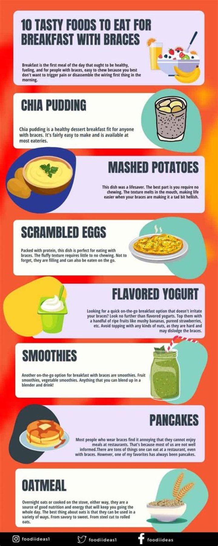 What breakfast can I eat with braces?