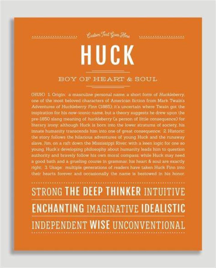 What is the name Huck short for?