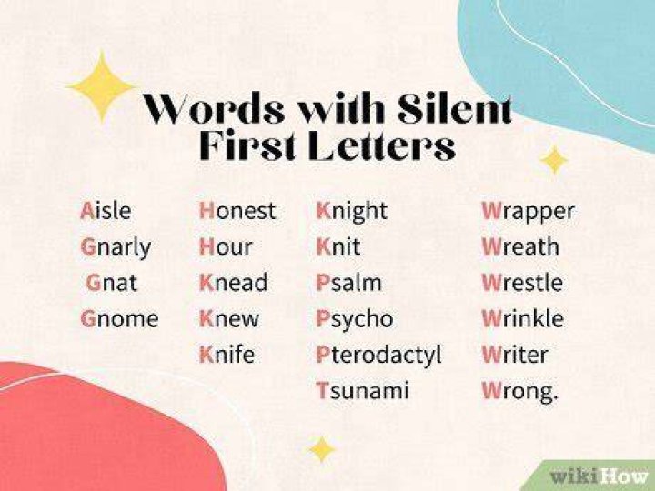 What words have a silent first letter?