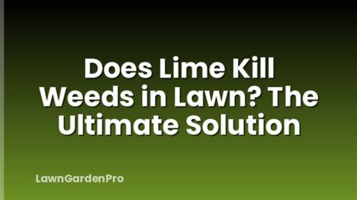 Will hydrated lime kill weeds?